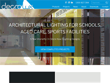 Tablet Screenshot of decrolux.com